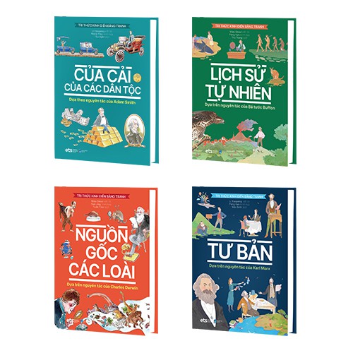 Sách - Tri Thức Kinh Điển Bằng Tranh (Trọn Bộ 4 Cuốn) - Tái Hiện Tác Phẩm Kinh Điển Bằng Ngôn Ngữ Của Trẻ