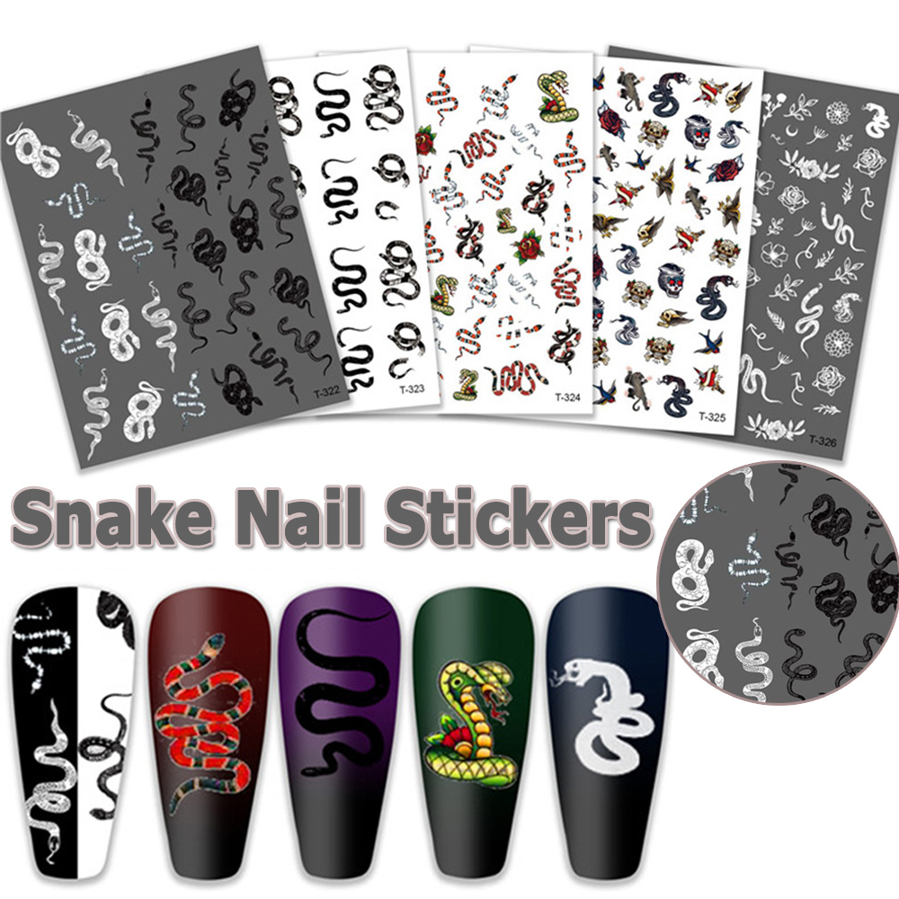 Hình dán trang trí móng tay in họa tiết 3D độc đáo