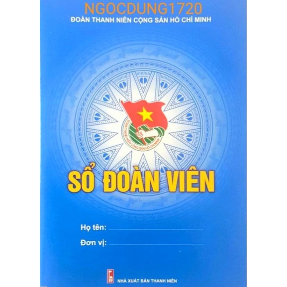 Combo 100 Sổ Đoàn Viên, màu xanh, hàng chuẩn , đẹp dày dặn , mẫu mới nhất