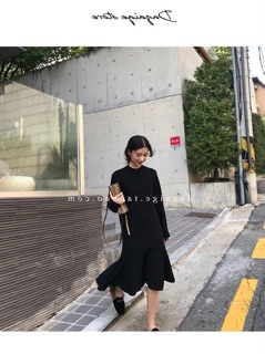 Set Áo Len + Váy Len Dài Hàn Quốc ( Có ảnh thật )