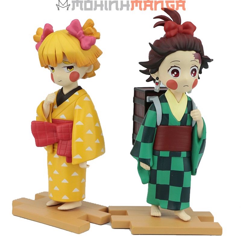 [CÓ HỘP ĐẸP] Mô hình Tanjiro là anh trai Nezuko và Zenitsu mặc trang phục kimono Kimetsu No Yaiba Thanh gươm diệt quỷ