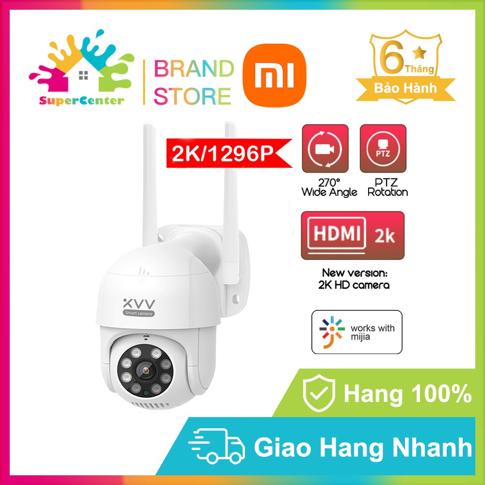 Camera thông minh Xiaomi Xiaovv MiHome APP HD 1080P Rotate Outdoor Waterproof Wireless PTZ IP