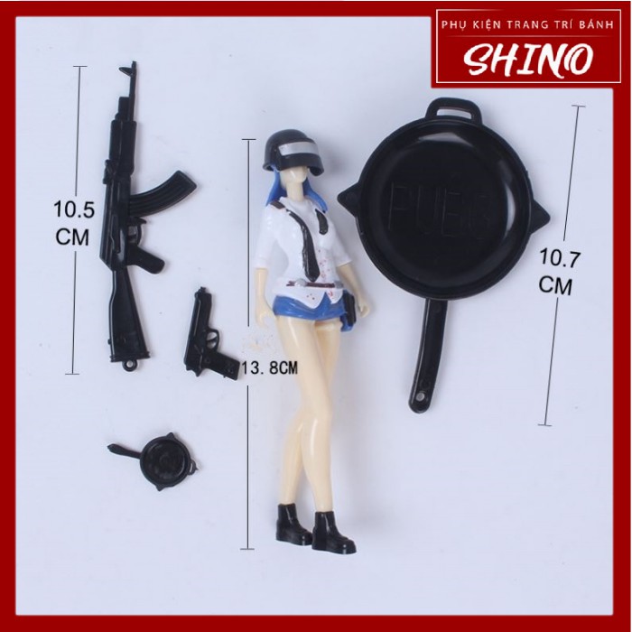 Đồ chơi nhân vật pubg trang trí bánh
