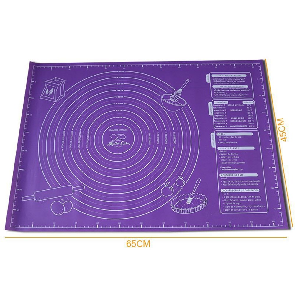 Thảm nướng bánh làm bếp bằng silicone chống dính cỡ lớn 45x60cm