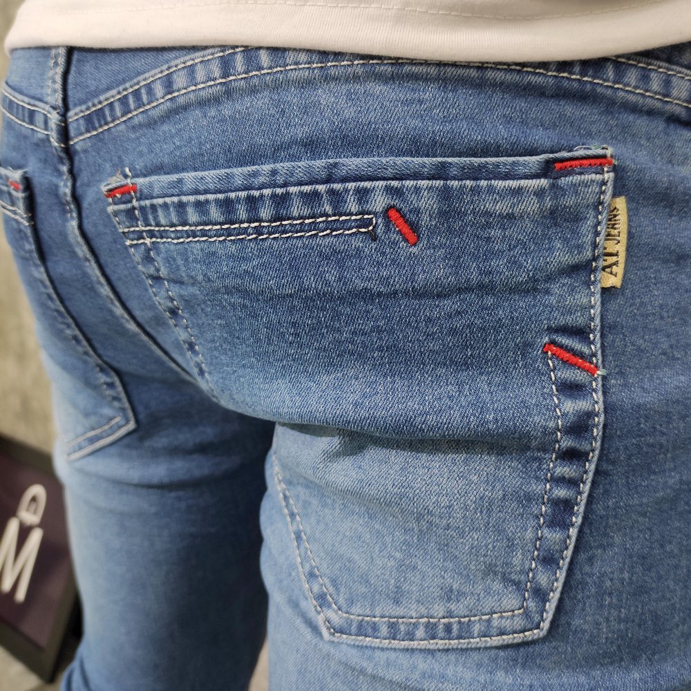 [Mã FAMALLT5 giảm 15% đơn 150K] Quần jean nam co giãn MĐ Q105 xanh nhạt loại tốt | BigBuy360 - bigbuy360.vn