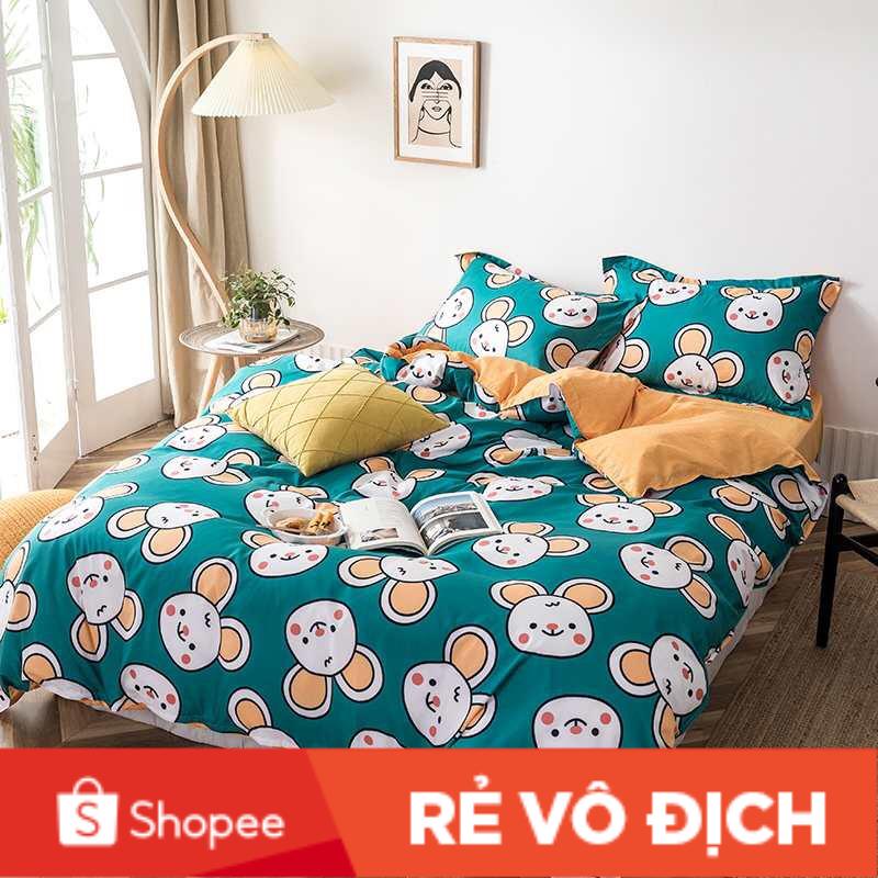 ❤️ BỘ CHĂN GA GỐI COTTON 3D | COTTON POLY ❤️ SIÊU NGỘ NGHĨNH, DỄ THƯƠNG | SIZE M6/M8 | Maibeding