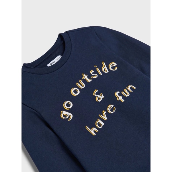 Áo nỉ xanh than cho bé hàng vợt  sale