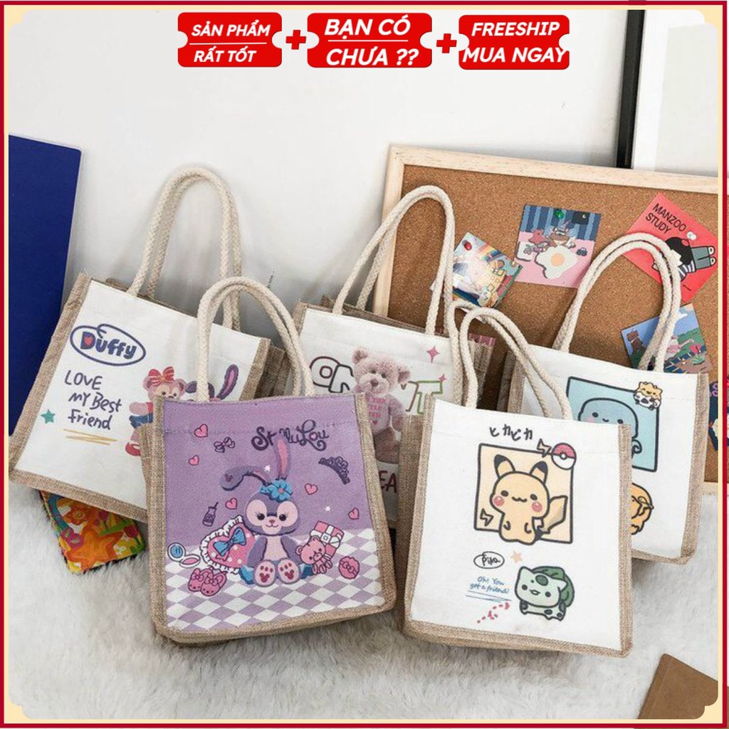 PVN25748 Túi Cói Hoạ Tiết T2