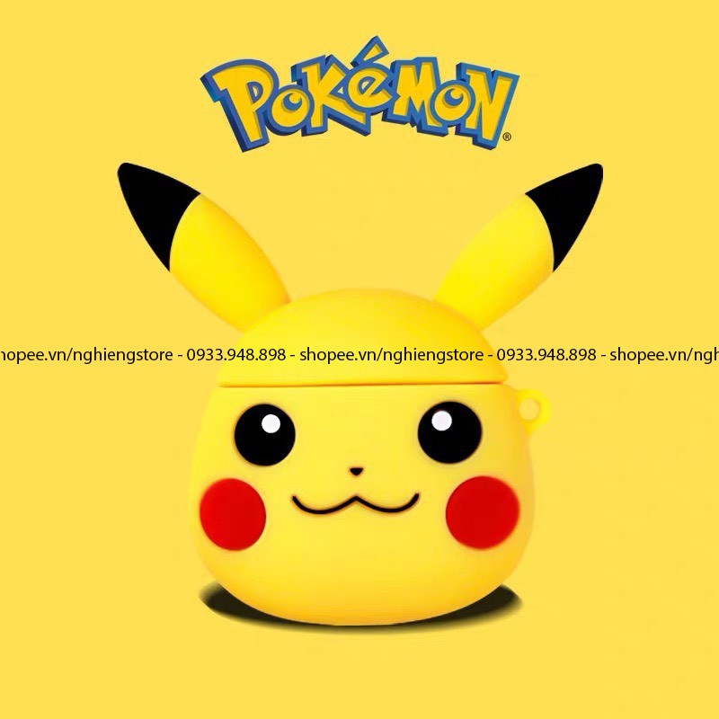 Album hàng mới vỏ bảo vệ tai nghe Airpods 1/2 phim hoạt hình Pokemon TWS i11 i12