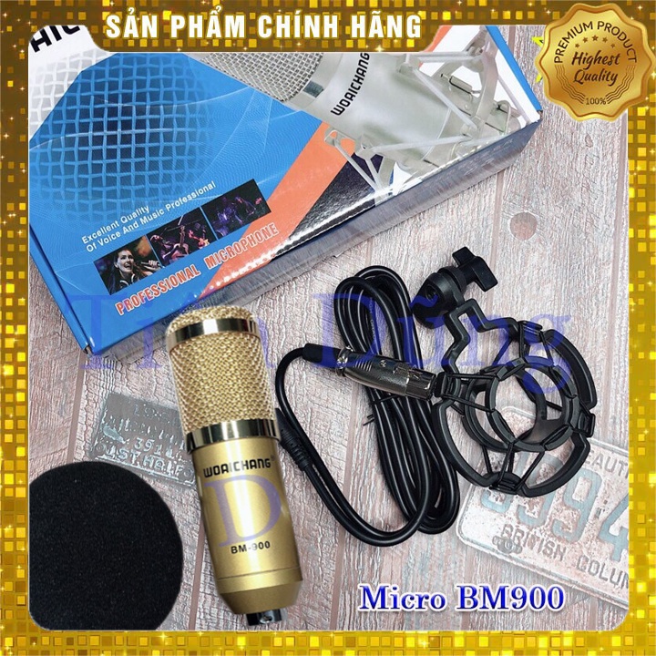 [Mã ELHACE giảm 4% đơn 300K] Mic Thu Âm BM900 Woaichang Hát Karaoke, Thu Âm Cực Tốt