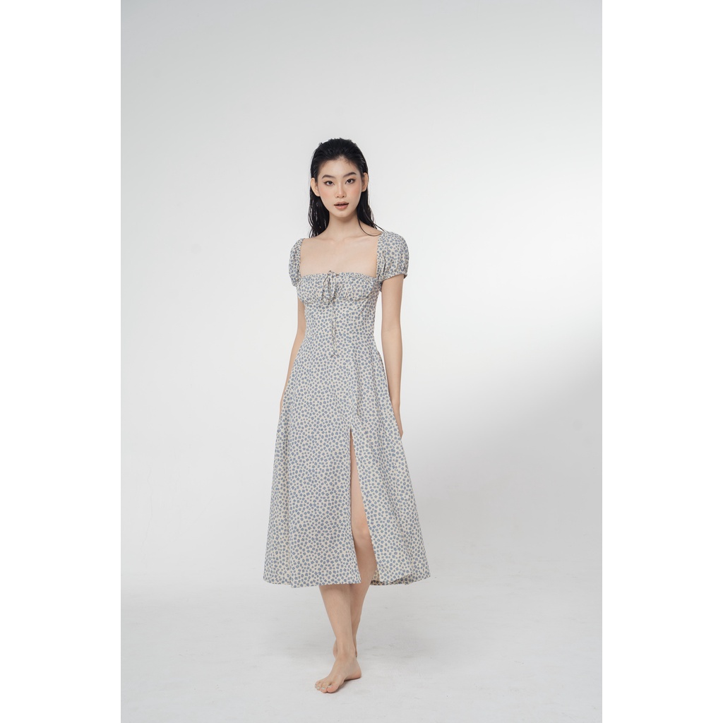 AMEGON Đầm hoa nhí cúp ngực hở lưng CELIA DRESS
