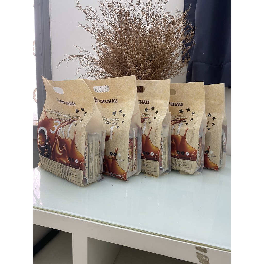 Combo 5 bịch Cà phê hoà tan 3 in 1 Tâm Châu 850G/ 1 bịch | BigBuy360 - bigbuy360.vn