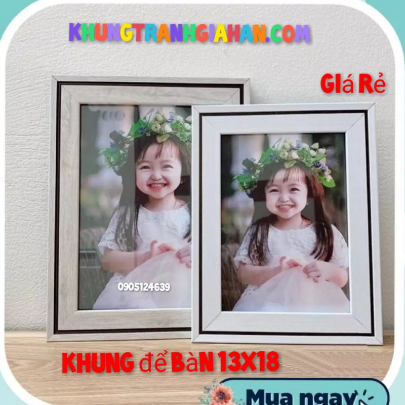 (Xưởng khung) Khung hình để bàn A5(15x21)  khung ảnh treo tường giá rẻ