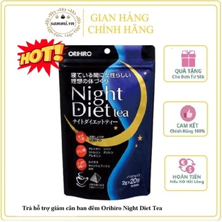 Trà hỗ trợ giảm cân ban đêm Orihiro Night Diet Tea