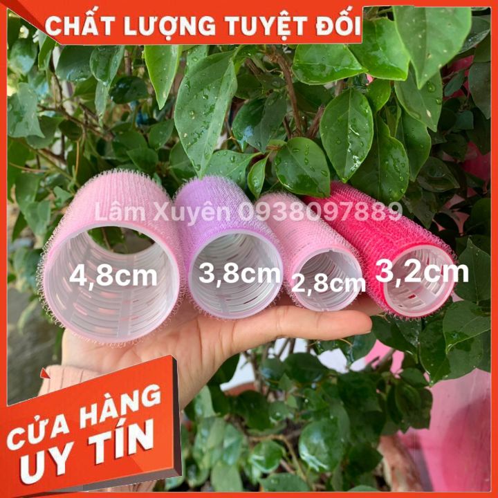 Ống lô gai dính trục lông lõi nhôm quấn tóc tạo độ phồng tại nhà  FREESHIP  xinh xắn quấn là tự dính không cần kẹp