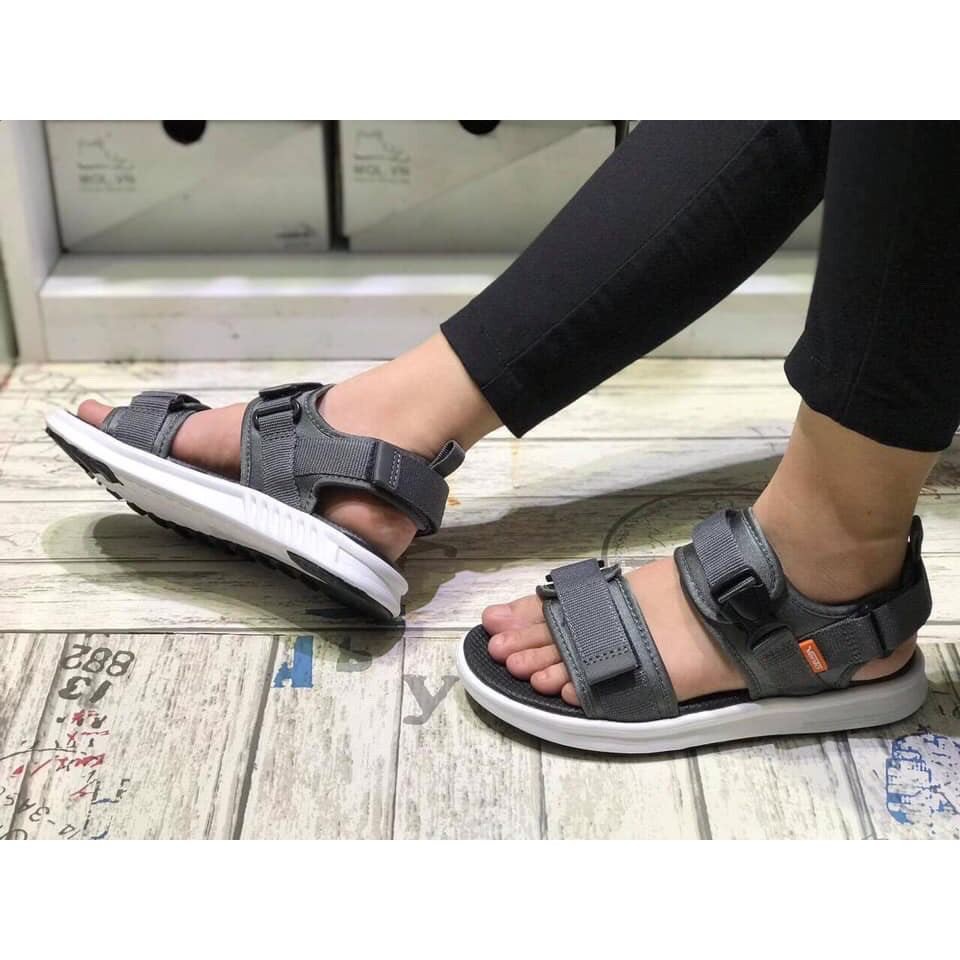 GIÀY SANDAL VENTO CHÍNH HÃNG NB01-TRO GHI [Ảnh thật - Full size 35-44]  [Giày sandal nam nữ]