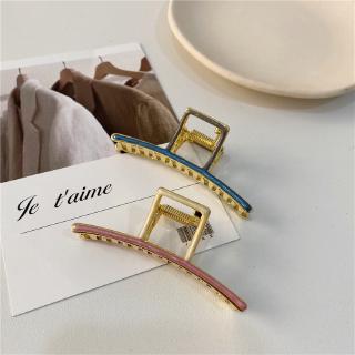 Kẹp tóc hợp kim hình học nhiều màu sắc