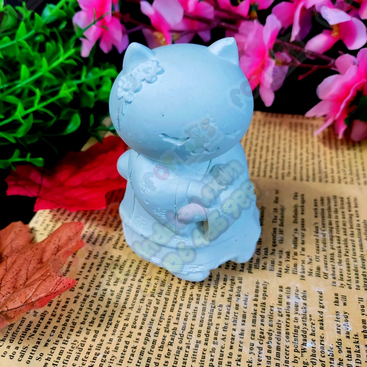 Tượng tô màu chọn mẫu, MÈO CÔNG CHÚA, size M, tượng thạch cao , tô tượng, đồ chơi cho trẻ