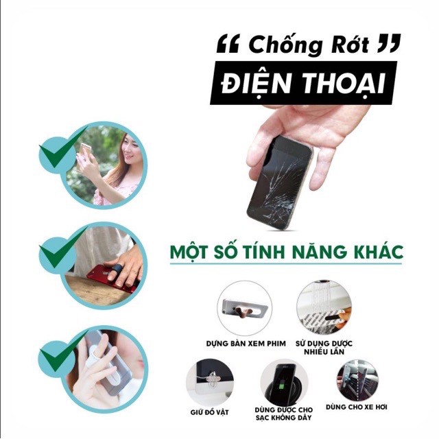 Momostick Giá đỡ kẹp điện thoại và chân đế Momostick đa năng dùng được nhiều sản phẩm[Rẻ vô địch] [Chính hãng]