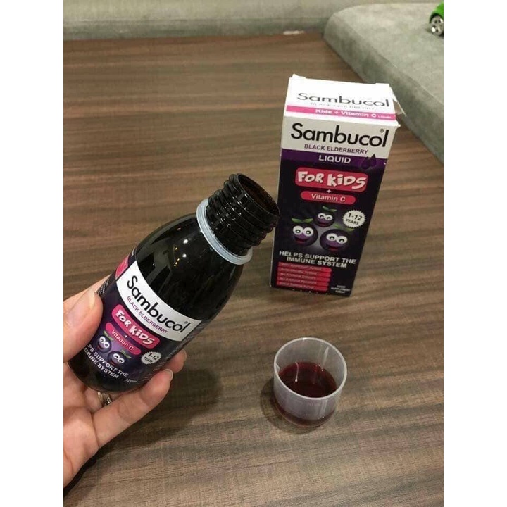 Siro Tăng Đề Kháng Sambucol Black Elderberry Hàng Nội Địa Anh