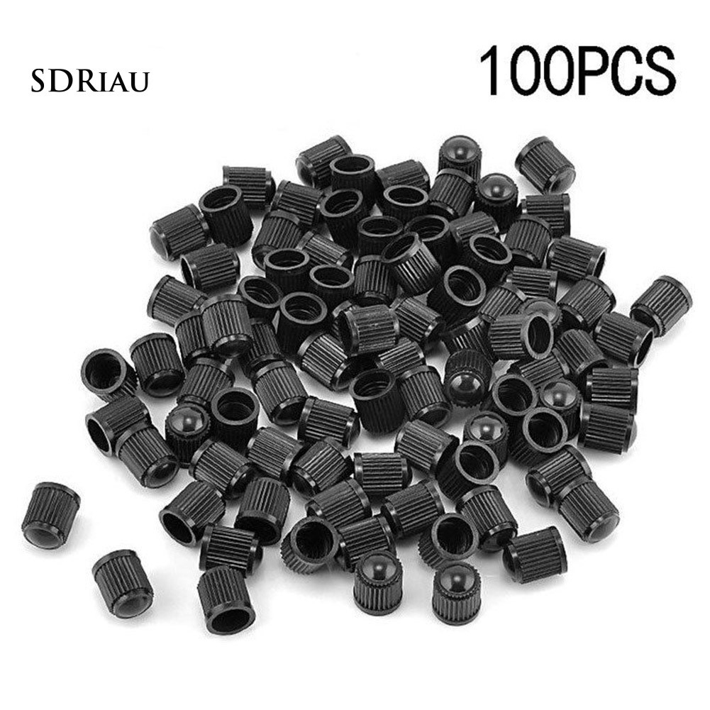 Bộ 100 Nắp Van Lốp Xe Hơi / Xe Máy / Xe Tải Bằng Nhựa Tiện Dụng