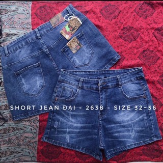 Quần Short Jean Bigsize - Quần Short Jean Size Đại - Lưng Cao - SIÊU CO GIÃN