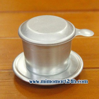 Phin pha Cafe nhôm truyền thống nắp logo Duy Khoa