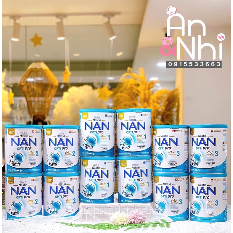 Sữa NAN NGA 1-2-3 800g