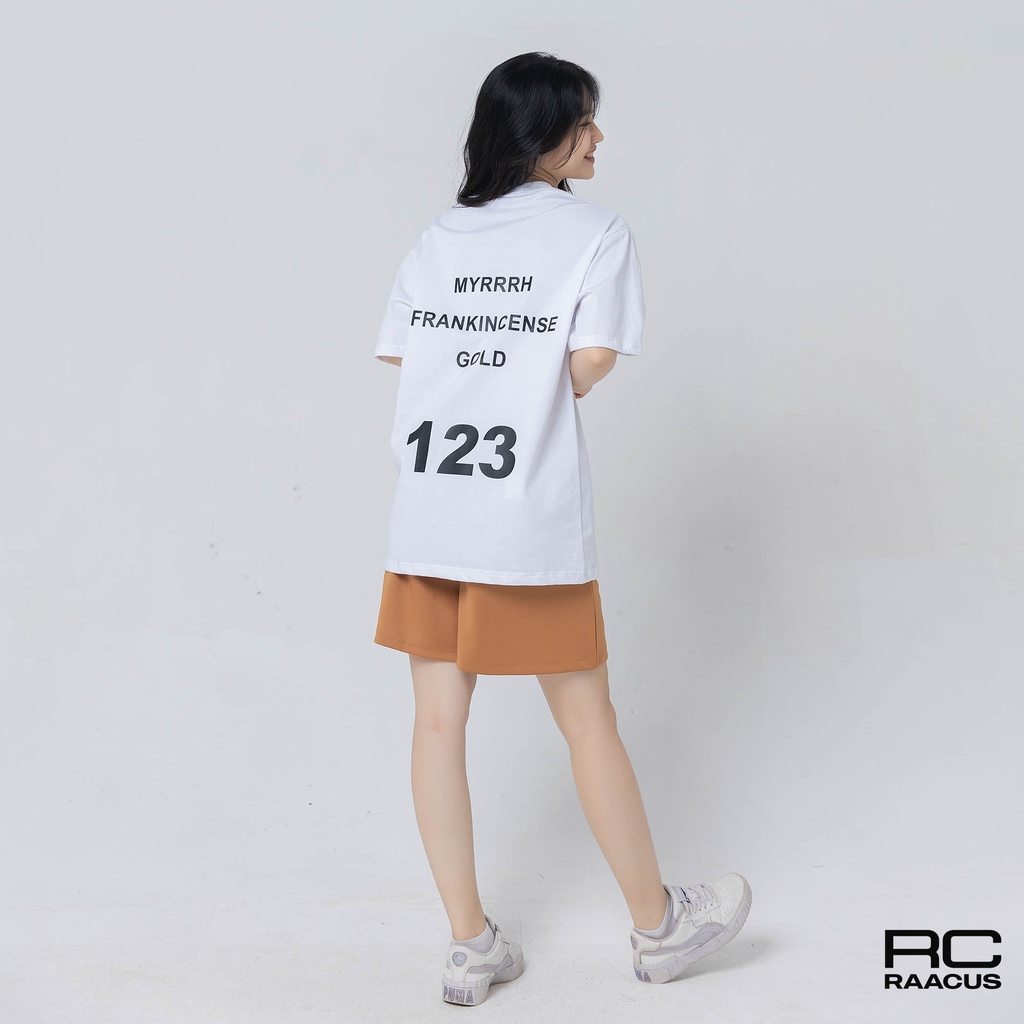 Áo thun 123 MARICLE PATOI.STUDIO , Áo thun unisex nam nữ form rộng oversize chất liệu 100% Cotton