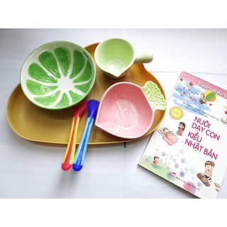 Set bát ăn dặm 6 món siêu xinh cho bé