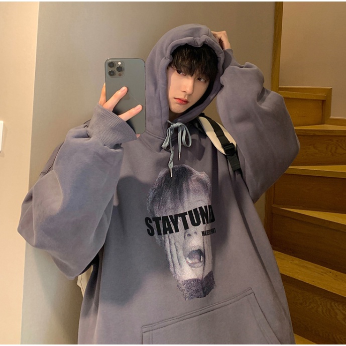 Áo hoodie nam Phong cách Hàn Quốc cộng  kích thước  Bình thường quần áo