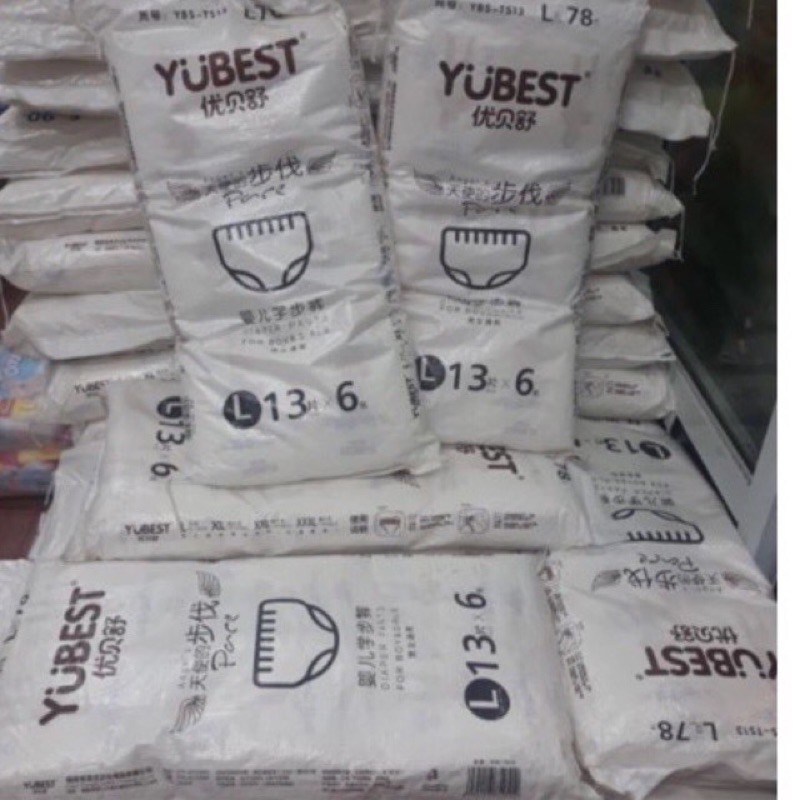 Bỉm yubest angle Trung S90, M84, L78, XL72, XXL66