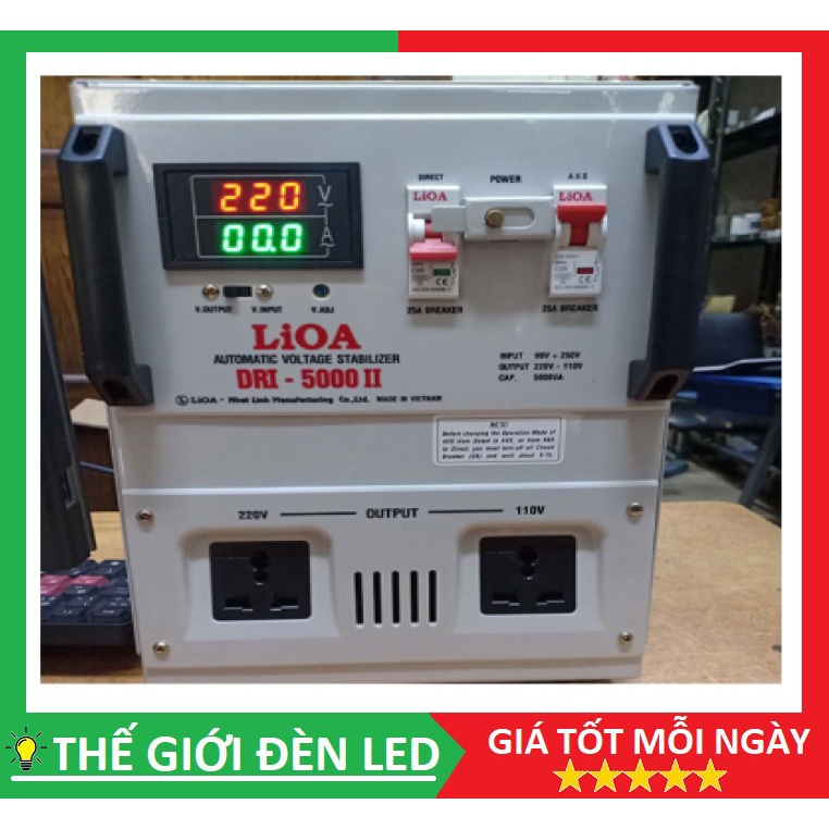 Ổn Áp Lioa DRI-5000 5KVA Hàng chính hãng
