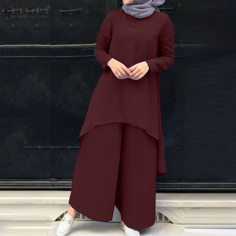 Zanzea Bộ Đồ Nữ Hồi Giáo Phong Cách Retro Thời Trang