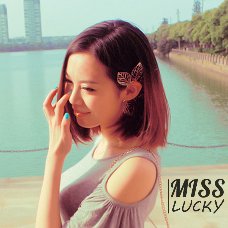 Khuyên vành tai hình lá cá tính cho nữ