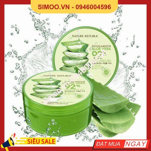 💥 ⚡ Gel Lô Hội (Nha Đam) 92% - Aloe Vera 92% Soothing Gel 💥 ⚡ SẢN PHẨM CHÍNH HÃNG💥 ⚡