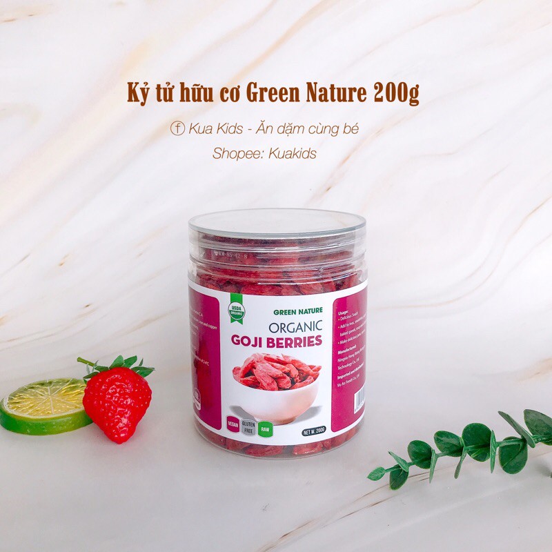 Kỷ tử hữu cơ Green Nature 200g