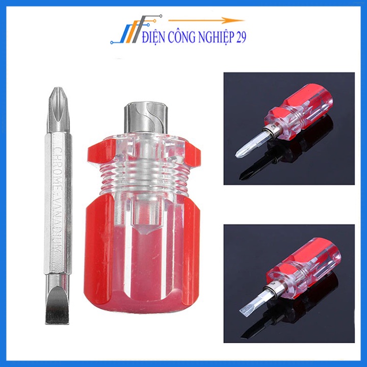 Tô Vít 2 Đầu 4 Cạnh 2 Cạnh Đa Năng Màu Đỏ Dài 8cm