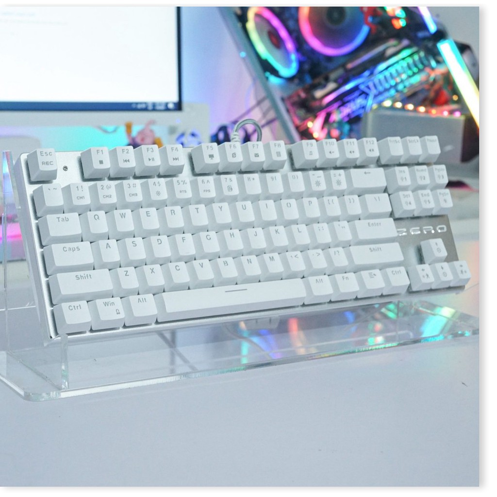 BÀN PHÍM CƠ METOO ZERO TKL TRẮNG LED RAINBOW