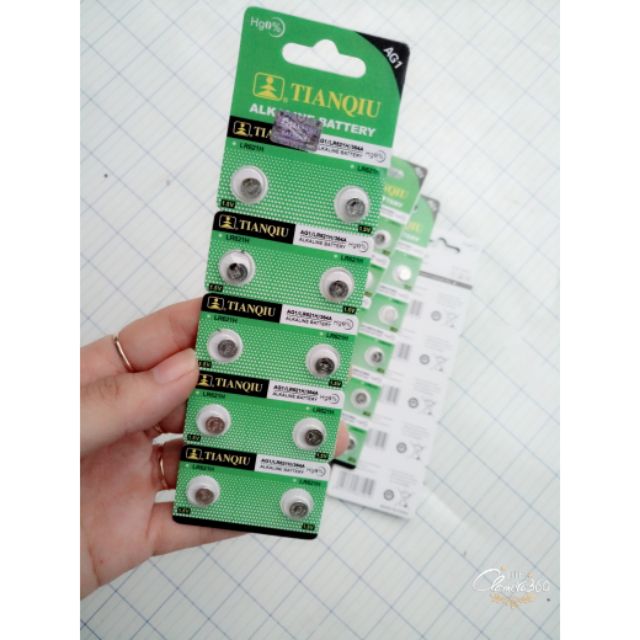 Pin tròn 1,5V LR621H 364A ( vỉ 10 pin)