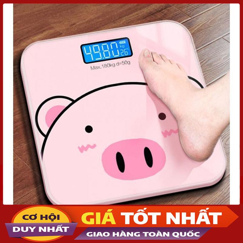 Cân Điện Tử Sức Khỏe Hình Con Heo Xinh Xắn+Tặng Kèm Thước Dây CĐ12 -Violet_Store