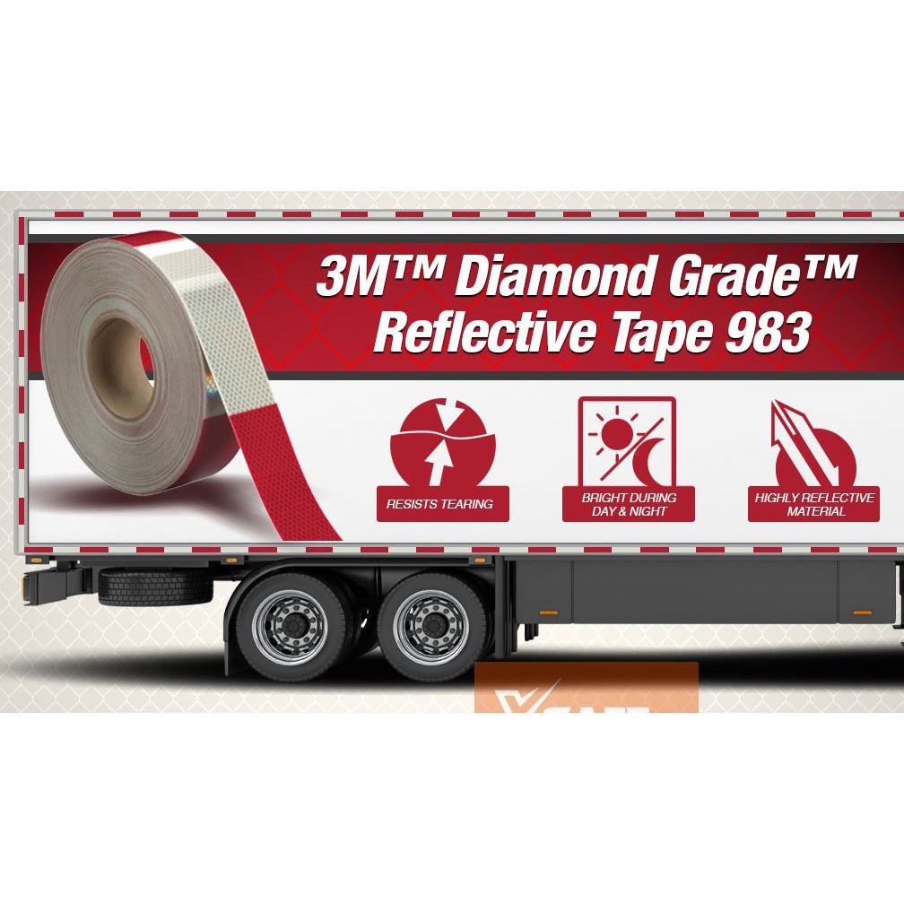Decal phản quang 3M Băng keo phản quang 3M 983  chính hãng 3M xsafe