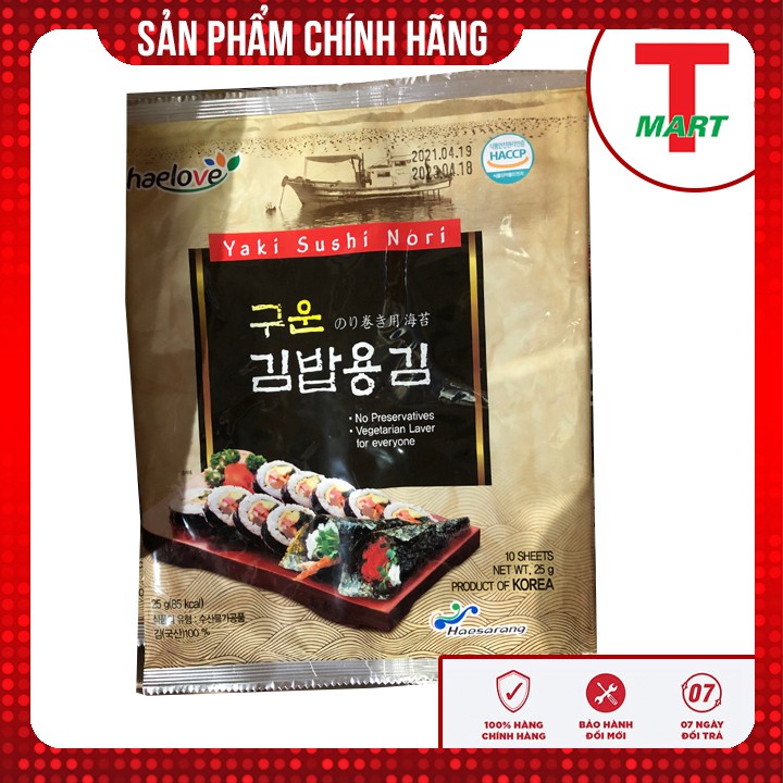 Rong biển cuộn cơm Haelove Sushi Nori 25g