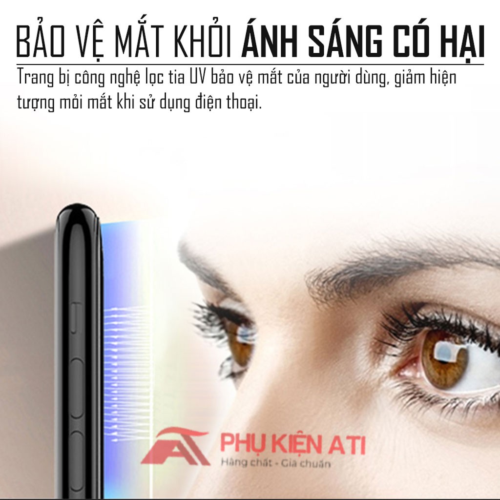 Kính cường lực Chống vân tay Realme -Cảm ứng siêu mươt-Chống lóa-Full màn, Full dòng