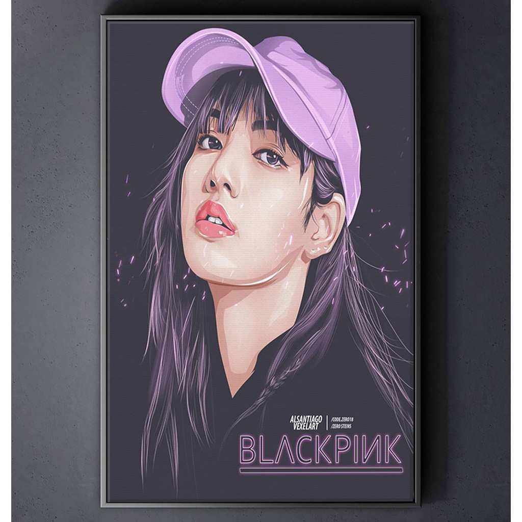 TRANH CANVAS K-POP BLACKPINK treo tường in theo yêu cầu - Lisa Art