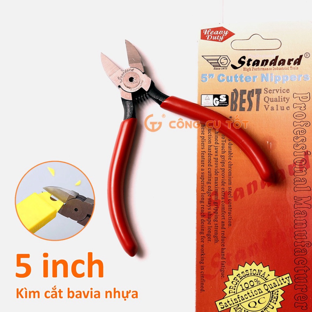 Kìm cắt ba via nhựa Standard Đài Loan cực sắc