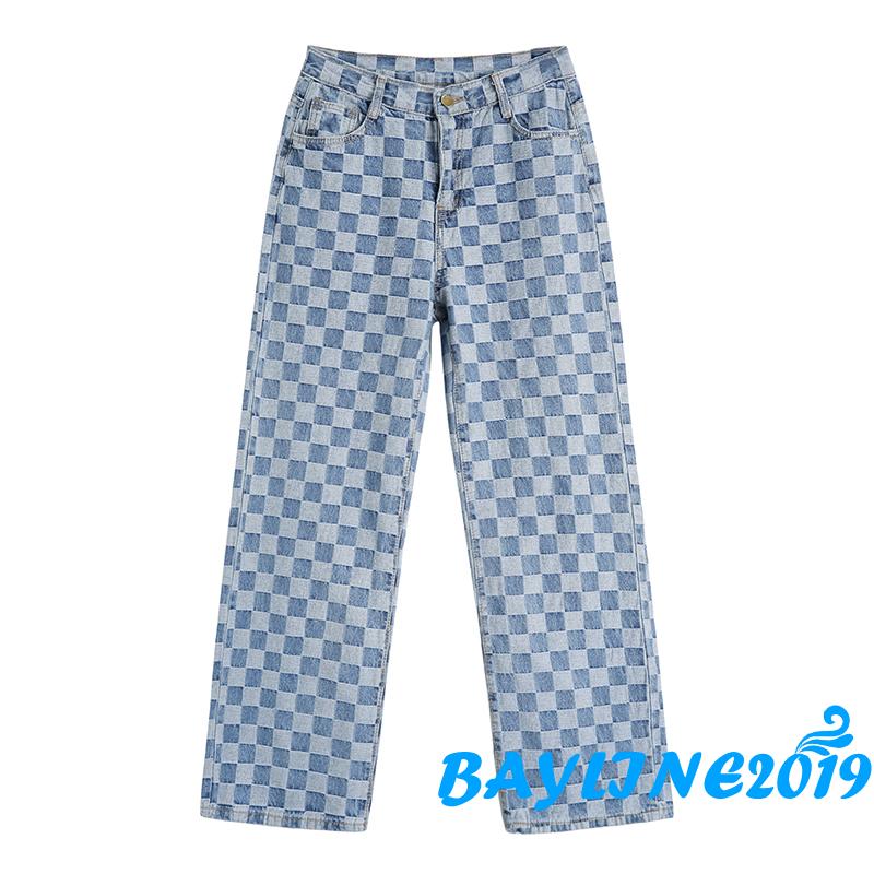 Quần Jeans Dài Ống Rộng Thời Trang Dành Cho Nữ