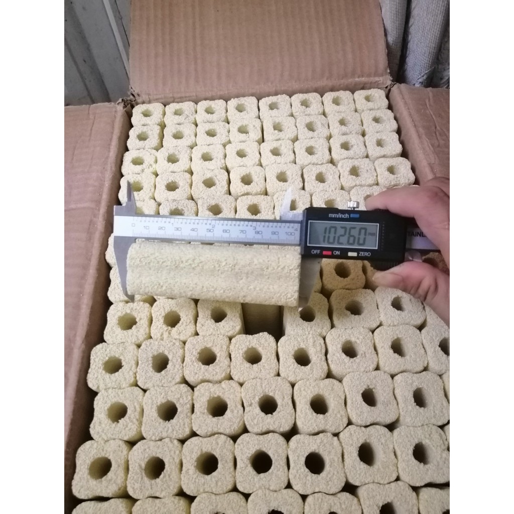 Bộ 10 Sứ thanh hoa mai vàng và sứ MÈ 10X3X3CM dùng làm vật liệu lọc cho lọc ngoài, lọc tràn trong hồ thủy sinh, hồ cá