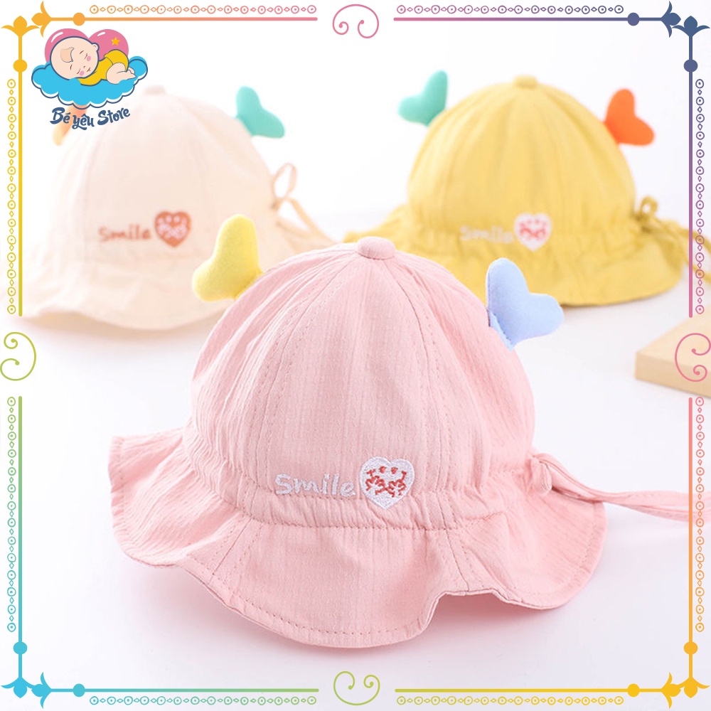 Mũ bucket cho bé chống nắng hình chú hươu có sừng đáng yêu cho bé từ 6 tháng đến 2 tuổi