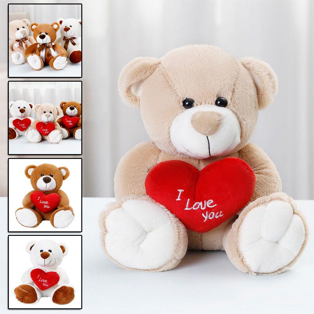 Gấu Teddy Nhồi Bông 25cm Màu Cầu Vồng Mềm Mại
